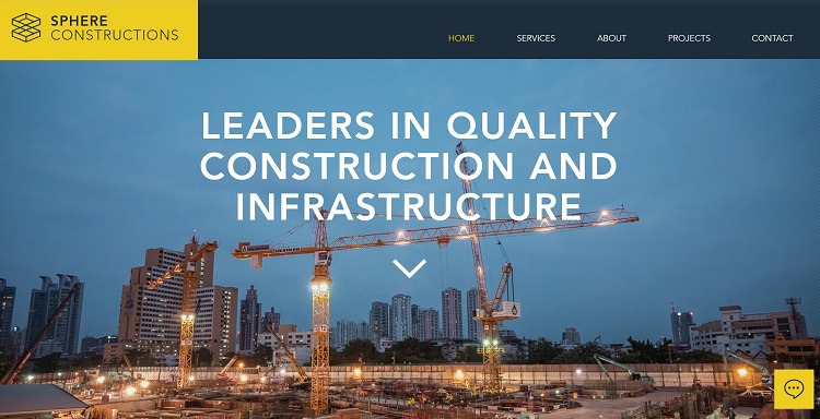 Wix Construction Company Template
